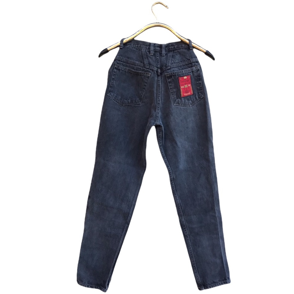 Vintage 90’s Bonjour High waisted mom jeans straight stonewashed charcoal black